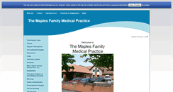 Desktop Screenshot of maplesfamilymedicalpractice.nhs.uk